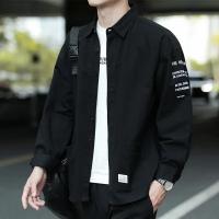 衬衫男士2020新款宽松长袖外套上衣韩版潮流休闲复古痞帅衬衣